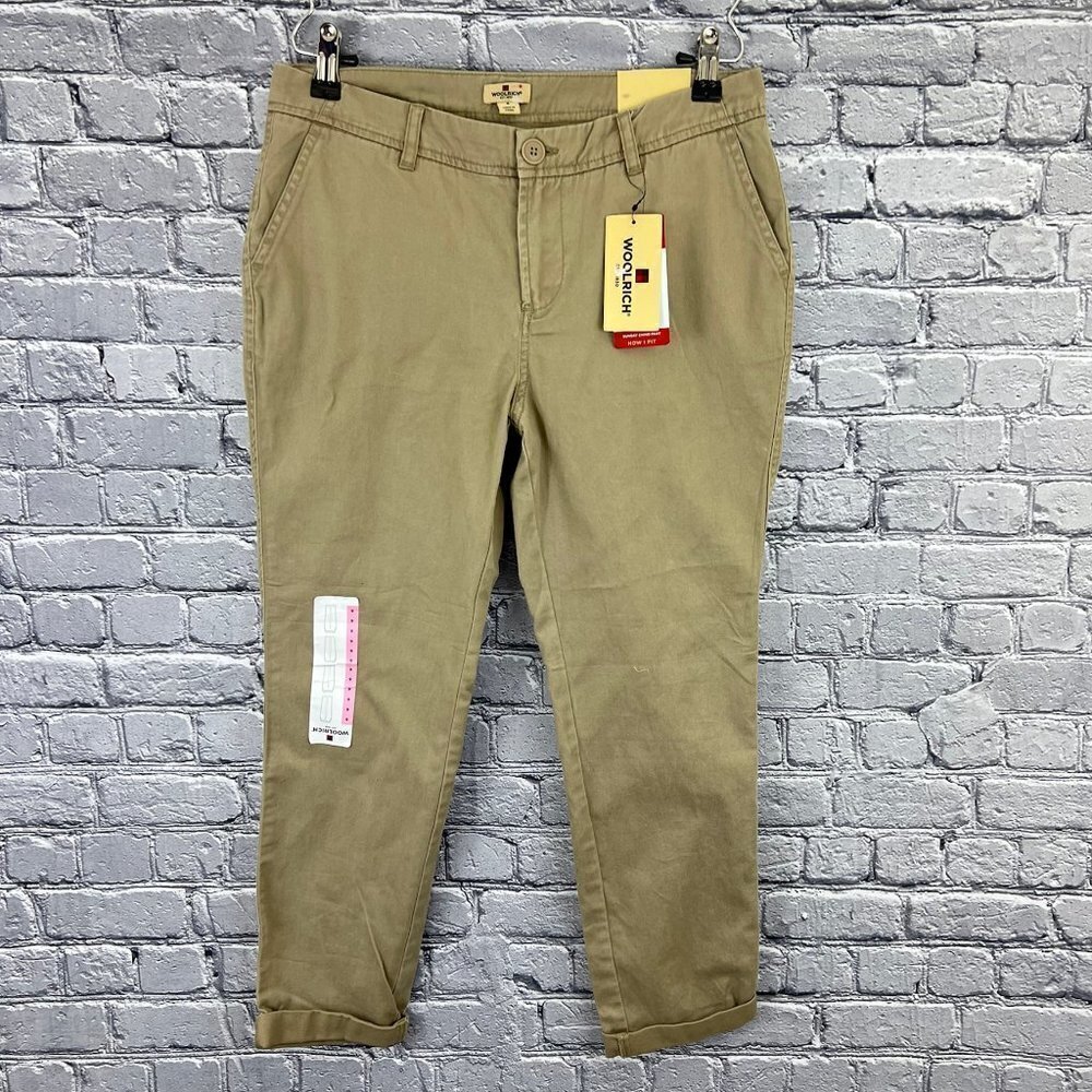 Woolrich Sunday Chino Pants Khaki Size 6 NWT